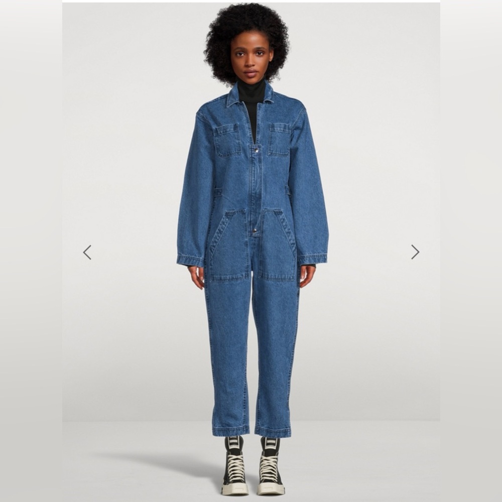 STILL HERE New York Selma Denim Blue Boilersuit